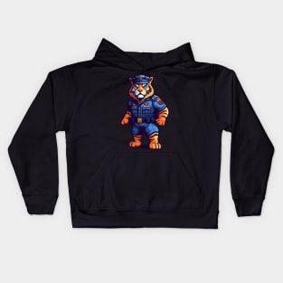 police officer tiger Kids Hoodie